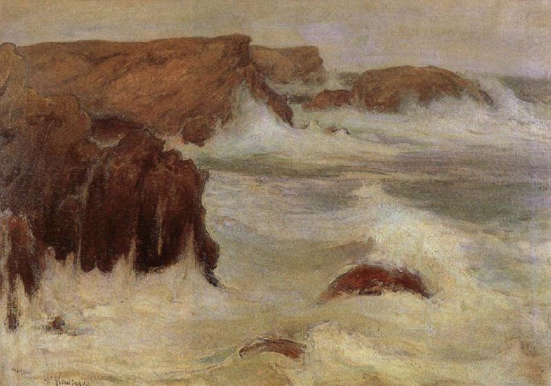 Rough Sea at Belle-lle, Wladyslaw Podkowinski